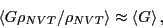 \begin{displaymath}
\left<G\rho_{NVT}/\rho_{NVT}\right> \approx \left<G\right>,
\end{displaymath}