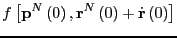 $\displaystyle f\left[{\bf p}^N\left(0\right),{\bf r}^N\left(0\right)+\dot{\bf r}\left(0\right)\right]$