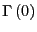 $\Gamma\left(0\right)$