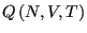 $\displaystyle Q\left(N,V,T\right)$