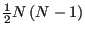 $ \frac{1}{2}N\left(N-1\right)$