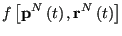 $\displaystyle f\left[{\bf p}^N\left(t\right),{\bf r}^N\left(t\right)\right]$