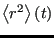 $ \left<r^2\right>(t)$